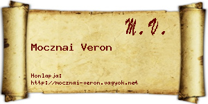 Mocznai Veron névjegykártya